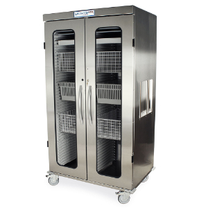 Harloff MSSM82-00GK Double Column Medical Storage Cabinet, 76 x 42 x 29.6 Inch Size, Stainless Steel | CJ6CPV