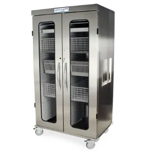 Harloff MSSM82-00GK Double Column Medical Storage Cabinet, 76 x 42 x 29.6 Inch Size, Stainless Steel | CJ6CPV