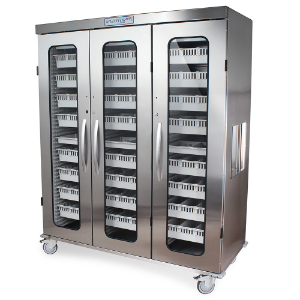 Harloff MSSM83-00GK Triple Column Medical Storage Cabinet, 81 x 60 x 28 Inch Size, Stainless Steel | CJ6CPW