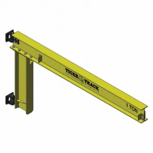 HARRINGTON 313-4400-10 Jib Crane, 4400 Lb Capacity, 10 Ft Reach, 180 Deg. Swivel Angle | CR3QRN 48ZH01