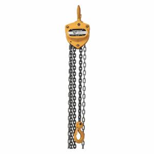 HARRINGTON CB005-15 Manual Chain Hoist, 1000 lb Load Capacity, 48 lb Pull to Lift Rated Load, Slip Clutch | CR3QUL 46KK91