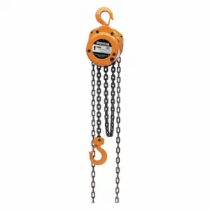 HARRINGTON CF010-8-8 Manual Chain Hoist, 2000 lb Load Capacity, 72 lb Pull to Lift Rated Load | CR3QVC 45NV32