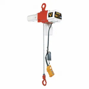 HARRINGTON ED250V-20 Electric Chain Hoist, 250 Lb Load Capacity, 2 Speeds, 120 Volt, 16/26 Fpm, 0.4 Hp | CR3QLU 49CZ48