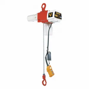 HARRINGTON ED500V-10 Electric Chain Hoist, 500 Lb Load Capacity, 2 Speeds, 120 Volt, 16/44 Fpm, 0.8 Hp, H2, 60 | CR3QNR 49CZ52