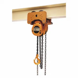 HARRINGTON G-NTH050-10 Chain Hoist, 10000 lb Load, 92 lb Pull to Lift Rated Load, 20 1/2 Inch Housing Length | CR3QTT 49CY91