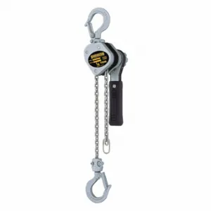 HARRINGTON LX003-20 Lever Chain Hoist, 500 lb Load Capacity, 40 lb Pull to Lift Rated Load, 20 ft Hoist Lift | CR3QTP 49CY82