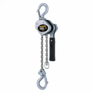 HARRINGTON LX005-20 Lever Chain Hoist, 1000 lb Load Capacity, 62 lb Pull to Lift Rated Load, Nickel Plated | CR3QTJ 49CY83