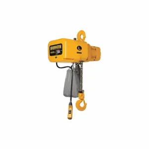 HARRINGTON NER008L-10 Electric Chain Hoist, 1500 Lb Load Capacity, 1 Speeds, 230/460 Volt, 14 Fpm, 1.2 Hp | CR3QQG 46KL21