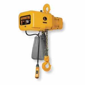 HARRINGTON NER010L-10 Electric Chain Hoist, 2000 Lb Load Capacity, 1 Speeds, 208/230/460 Volt, 14 Fpm, 1.2 Hp | CR3QKF 4DFL7