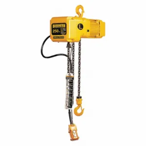 HARRINGTON SNER001S-20 Electric Chain Hoist, 250 Lb Load Capacity, 1 Speeds, 115/230 Volt, 14 Fpm, 0.34 Hp | CR3QLJ 46KL39