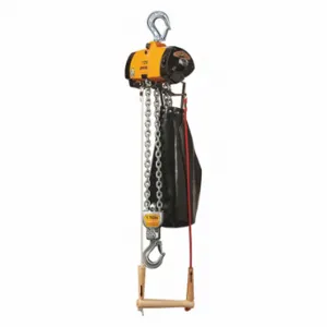 HARRINGTON TCL250C-20 Air Chain Hoist, 500 lb Load Capacity, 61 fpm, 20 ft Hoist Lift, 78 scfm, Pull Cord | CR3QHC 49CY97