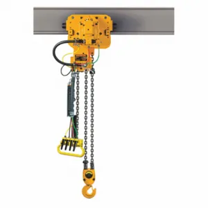 HARRINGTON TCRM500P-10 Air Chain Hoist, 1000 lb Load Capacity, 37 fpm, 10 ft Hoist Lift, 48 scfm, Pendant | CR3QGD 45NV58