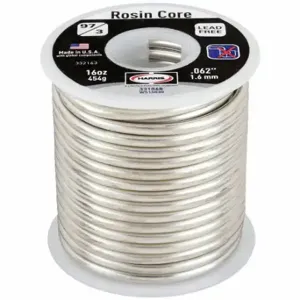 HARRIS INDUSTRIES 331872 Solder Wire, 1/8 Inch X 1 Lb, 97/3, 97% Tin, 3% Copper, Tin-Copper | CR3QZX 1UYK8