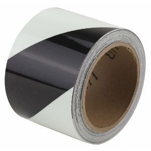 HARRIS INDUSTRIES 36UV68 Marking Tape, Striped, Continuous Roll, 3 Inch Width | CD2URG 452D01