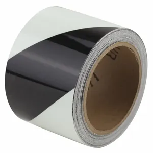 HARRIS INDUSTRIES 36UV68 Marking Tape, Striped, Continuous Roll, 3 Inch Width | CD2URG 452D01