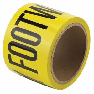 HARRIS INDUSTRIES 3YTC2 Safety Warning Tape, Solid, Continuous Roll, 3 Inch Width | CD2ZDD 452D07