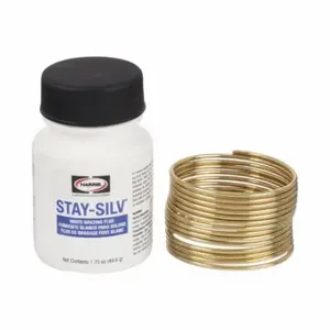 HARRIS INDUSTRIES 45KPOP Brazing Kit, High Silver, 45%, BAg-5, 1/16 Inch x 1 oz Coil, Safety-Silv 45 | CR3QZM 3THE8