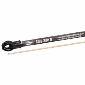 HARRIS INDUSTRIES 5620FMPOP Brazing Alloy, Phos Copper, 5% Silver, 0.05 x 1/8 x 20 Inch SIze, Bare, 7 Pack | CR3QXR 3THF9