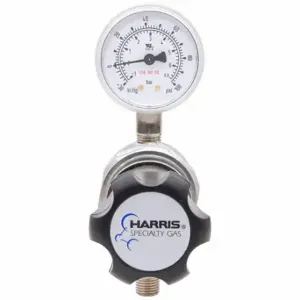 HARRIS INDUSTRIES 723C050000D High Purity Gas Regulator, Single Stage, 1/4 Inch NPT F Inlet, 1/4 Inch NPT F Outlet | CR3QYX 799RH4