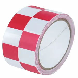 HARRIS INDUSTRIES 8A753 Safety Warning Tape, Checkered, Continuous Roll, 2 Inch Width | CD3ZAZ 452D29