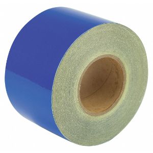 HARRIS INDUSTRIES RF8BL Reflective Marking Tape, Solid, Continuous Roll, 4 Inch W | CD2NPE 452C27