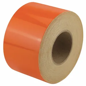 HARRIS INDUSTRIES RF8OR Reflective Marking Tape, Solid, Continuous Roll, 4 Inch Width | CD3UMU 452C90