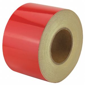 HARRIS INDUSTRIES RF8RD Reflective Marking Tape, Solid, Continuous Roll, 4 Inch W | CD2NPD 452C26