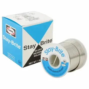 HARRIS INDUSTRIES SB861 Solder Wire, 1/8 Inch X 1 Lb, Stay-Brite 8, 94% Tin, 6% Silver | CR3RAJ 1UYH1