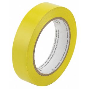 HARRIS INDUSTRIES VM100YL Aisle Marking Tape, Solid, Continuous Roll, 1 Inch W | CD2NPY 452D13