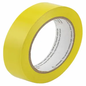 HARRIS INDUSTRIES VM100YL Aisle Marking Tape, Solid, Continuous Roll, 1 Inch W | CD2NPY 452D13