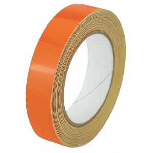 HARRIS INDUSTRIES ZRF1X50OR Reflective Marking Tape, Solid, Continuous Roll, 1 Inch W | CD2NPP 452C51