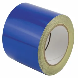 HARRIS INDUSTRIES ZRF4X50BL Reflective Marking Tape, Solid, Continuous Roll, 4 Inch W | CD2NPR 452C60