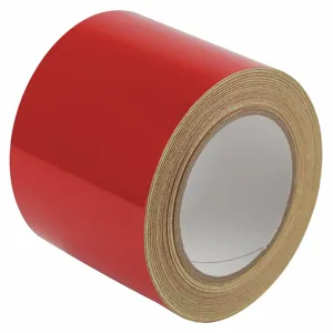 HARRIS INDUSTRIES ZRF4X50RD Reflective Marking Tape, Solid, Continuous Roll, 4 Inch W | CD2NPU 452C62