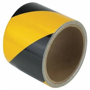 HARRIS INDUSTRIES ZRS3X5BY Reflective Marking Tape, Striped, Continuous Roll, 3 Inch W | CD2NNN 452A82