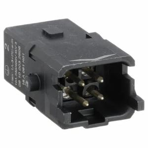 HARTING 09100032606 Industrial Rectangular Connector Insert, 1A, Screw, Male, 10 A Current Rating, Black | CR3TFV 793WU7