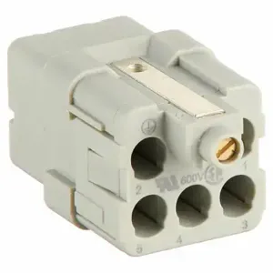 HARTING 09120053101 Industrial Rectangular Connector Insert, Q, Crimp, Female, 16 A Current Rating, Gray | CR3TMJ 793WZ6