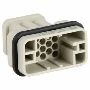 HARTING 09120173001 Industrial Rectangular Connector Insert, Q, Crimp, Male, 10 A Current Rating, Gray | CR3TNM 793X10