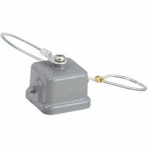 HARTING 09200035427 Rectangular Connector Cover, Size 3 A, Single Lever, Gray, Steel, Ip44/Ip65/Ip67, Steel | CU8EYR 793X87