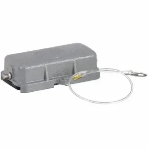 HARTING 09200105425 Rectangular Connector Cover, Size 10 A, Single Lever, Gray, Aluminum Die-Cast, Ip65, Gray | CU8EKK 793XR0