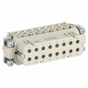 HARTING 09200162812 Industrial Rectangular Connector Insert, A, Screw, Female, 16 A Current Rating, Gray | CR3TGE 793XA3