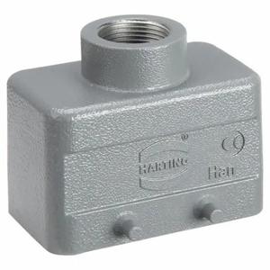 HARTING 09300101421 Rechteckige Steckverbinderhaube, Größe 10 B, oben, Einzeleinführung, Pg16-Kabeleinführung, IP65/IP66/IP67 | CU8EZG 793XV7