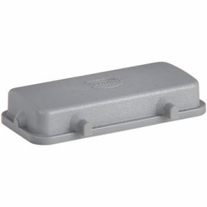 HARTING 09300165405 Rectangular Connector Cover, Size 16 B, Dual Lever, Gray, Aluminum Die-Cast, Ip65 | CU8MEV 793XY1