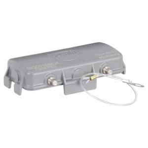 HARTING 09300165425 Rectangular Connector Cover, Size 16 B, Dual Lever, Gray, Aluminum Die-Cast, Ip65 | CU8EYF 793XY3
