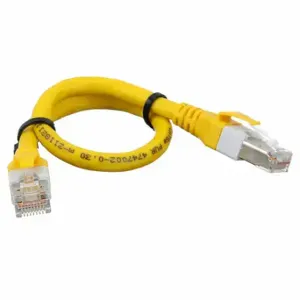 HARTING 09474747117 Cordset, Cat6A, Rj45 Male Straight X Rj45 Male Straight, 8 Pins, 7 M Lg, Yellow, Pur | CP3YJM 793TM9