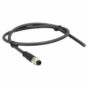 HARTING 21348000489005 Cordset, M8 Male Straight X Bare Wire, 4 Pins, Black, Pur, 0.5 M Cable Lg | CT3PQX 793TW2