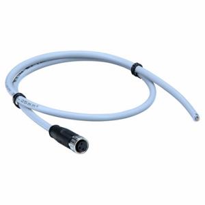 HARTING 21348100380010 Cordset, M8 Female Straight X Bare Wire, 3 Pins, Gray, PVC, 1 M Cable Lg | CT3PTT 793TY6