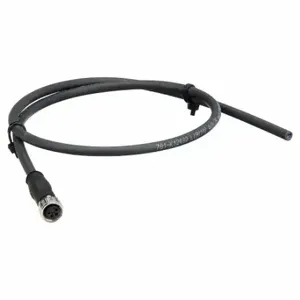 HARTING 21348100489010 Cordset, M8 Female Straight X Bare Wire, 4 Pins, Black, Pur, 1 M Cable Lg | CT3PHC 793TZ2