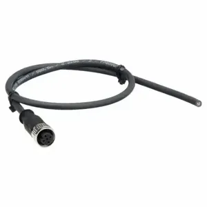 HARTING 21348500491005 Cordset, M12 Female Straight X Bare Wire, 4 Pins, Black, Pur, 0.5 M Cable Lg | CT3NCK 793U58