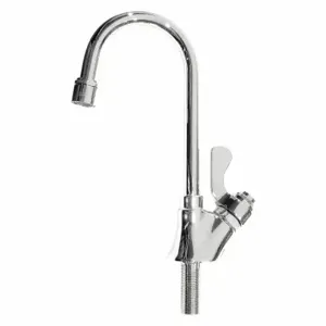 HAWS 5452LF Sink Faucet, Self Closing, Lever Gooseneck | CR3TTC 200P62