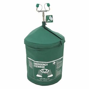 HAWS 7603T240H Pressurized Portable Eyewash, Pressurized, Class I/Division 2, 240 V AC, 15 Gal Cap, Green | CR3TRJ 496L92